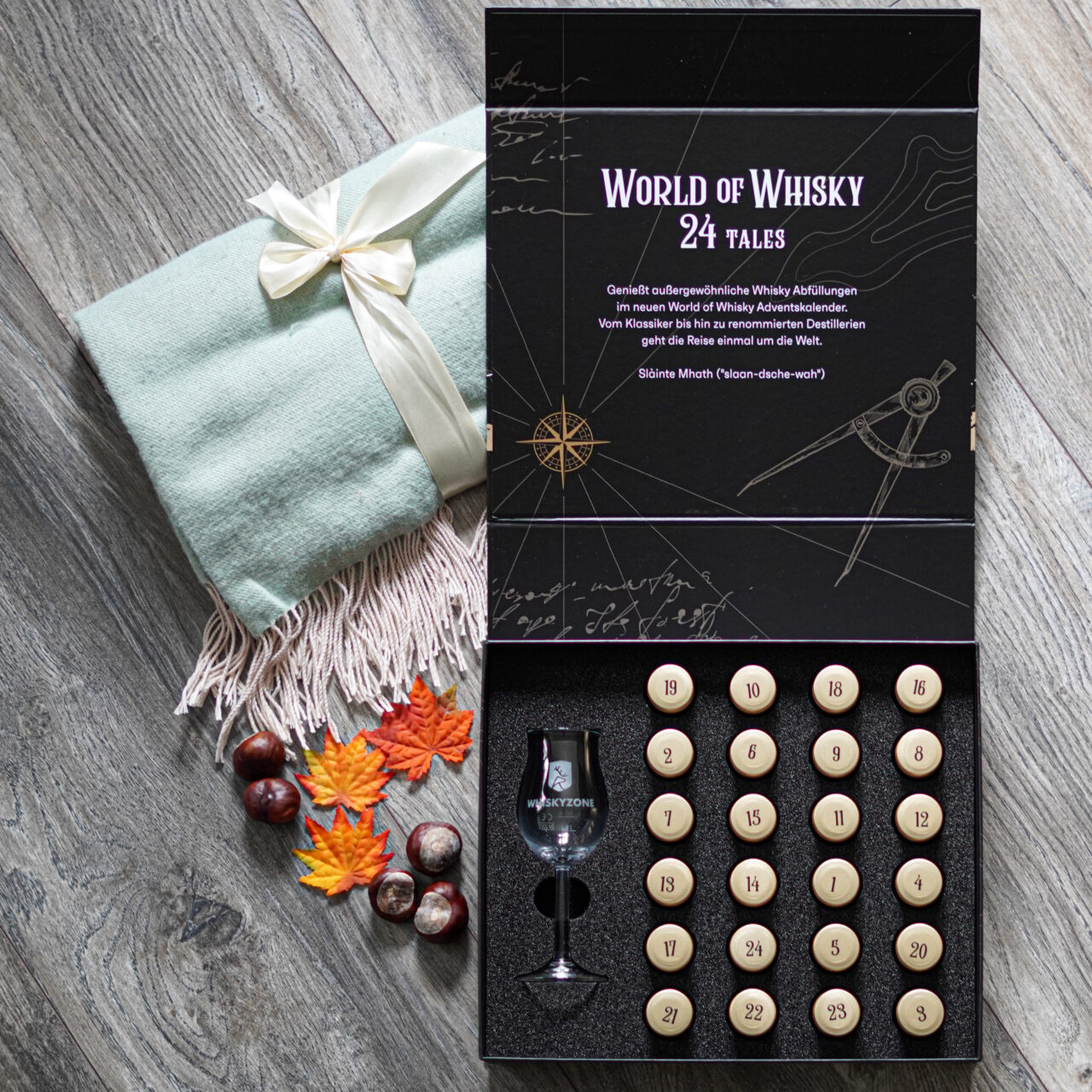 Magnetbox von Achilles, Verpackung mit magnetischem Verschluss für Whisksy Adventskalender gewinner druck und medien award 2024 verpackungsdruck